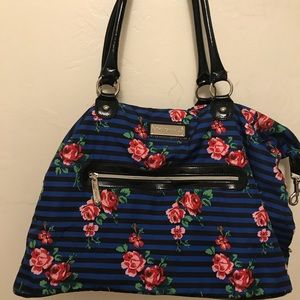 Betsey Johnson weekender bag.